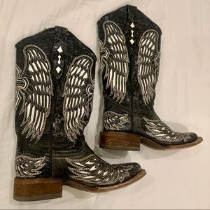 Corral Boots Wing & Cross - Black